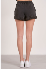 Elan Elan -Addison  Cuffed Shorts (Black)
