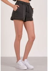 Elan Elan -Addison  Cuffed Shorts (Black)