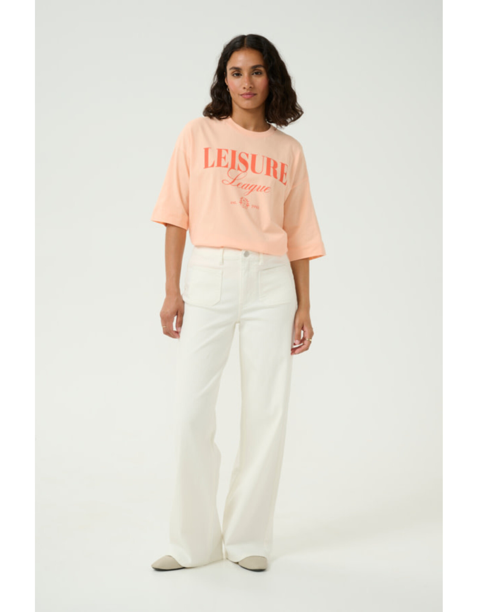 Kaffe Kaffe - Karla Twill Jean (Chalk)