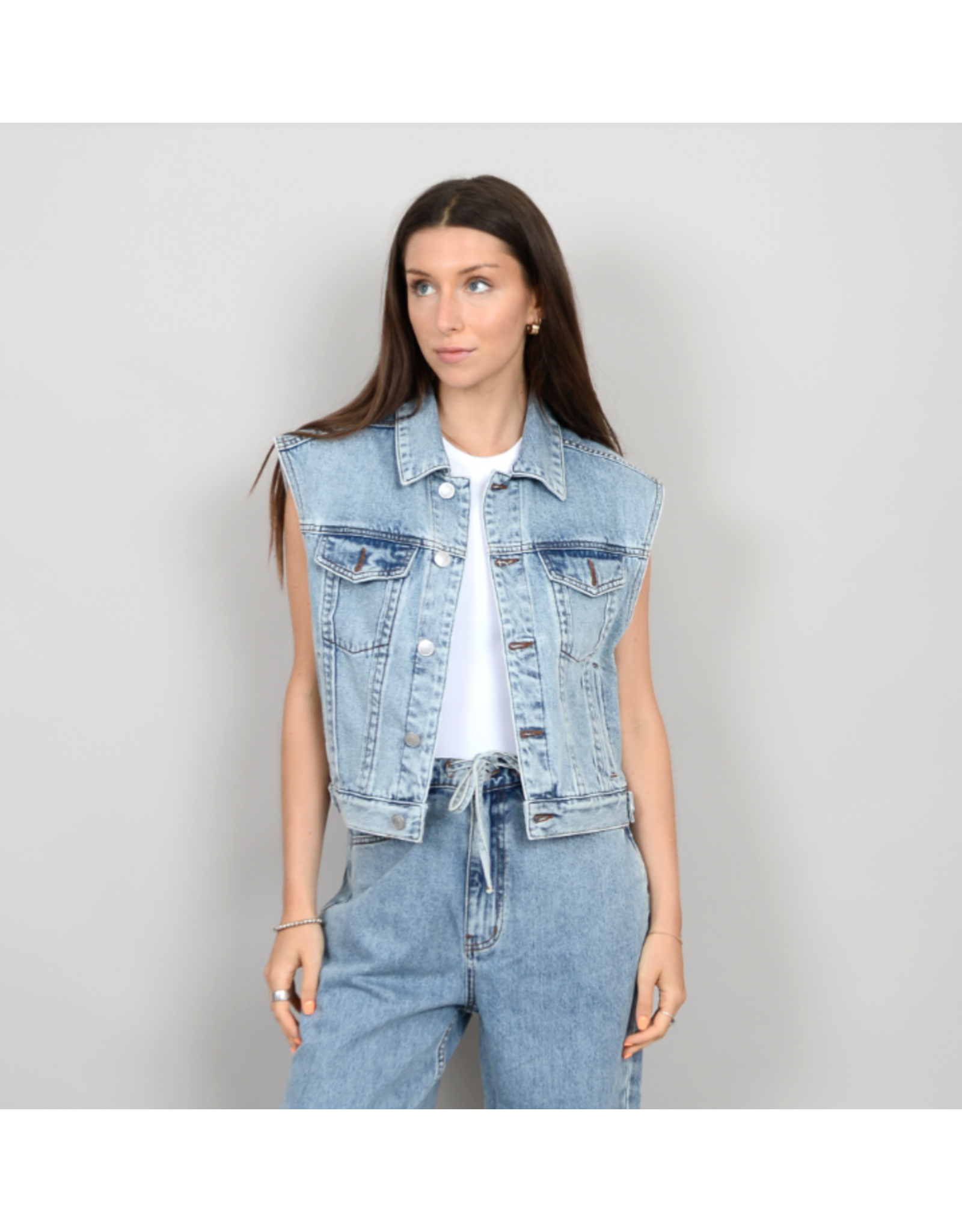 RD Style RD Style - Boranis Denim Motor Vest (Light Denim)