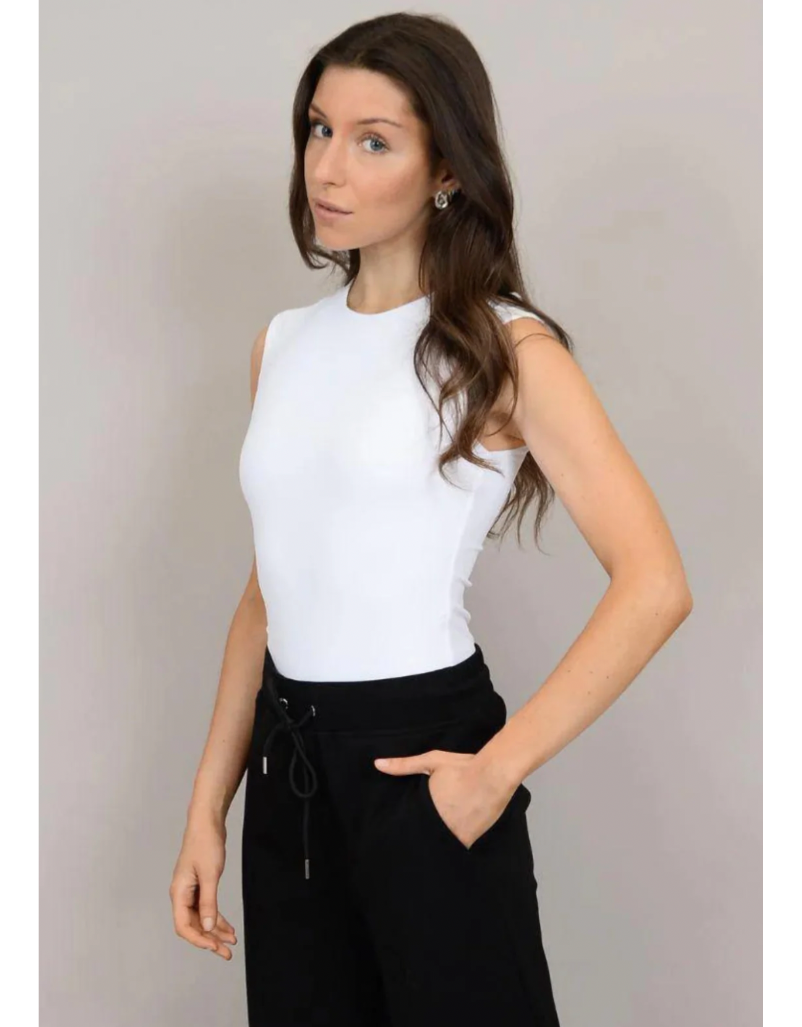 RD Style RD Style - Roxi Sleeveless Crewneck Bodysuit (White)