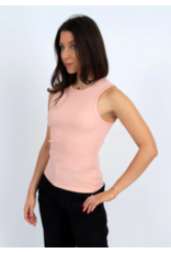 RD Style RD Style - Maria Crewneck Muscle Tank (Dusty Peach)