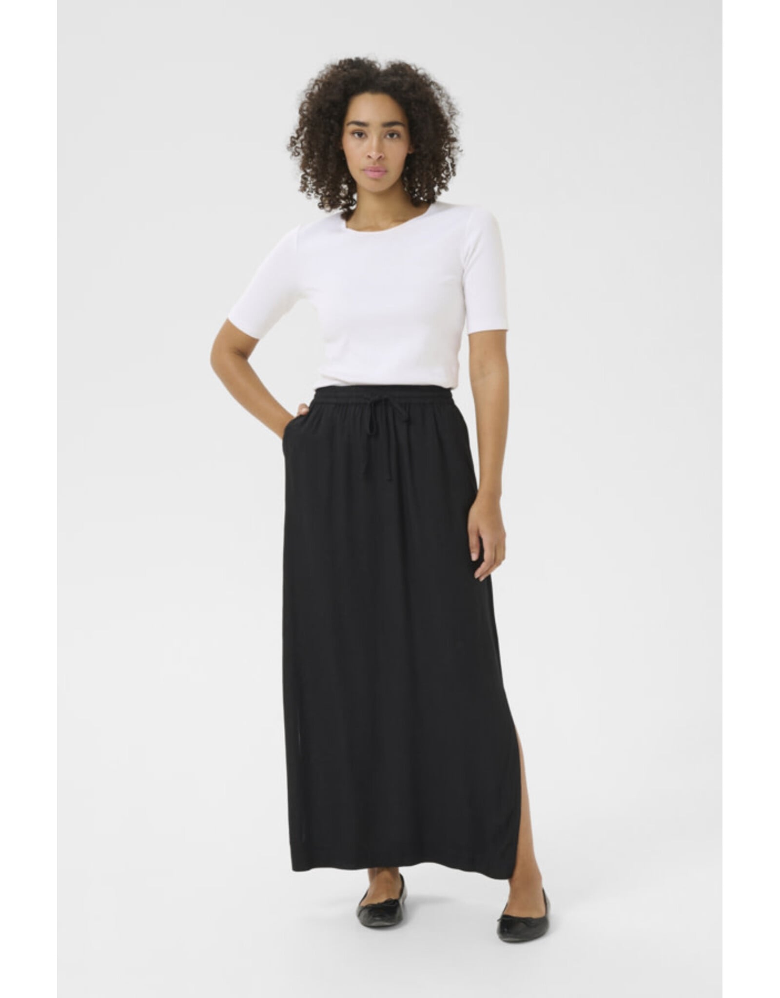 Kaffe Kaffe - Milia Skirt (Black Deep)