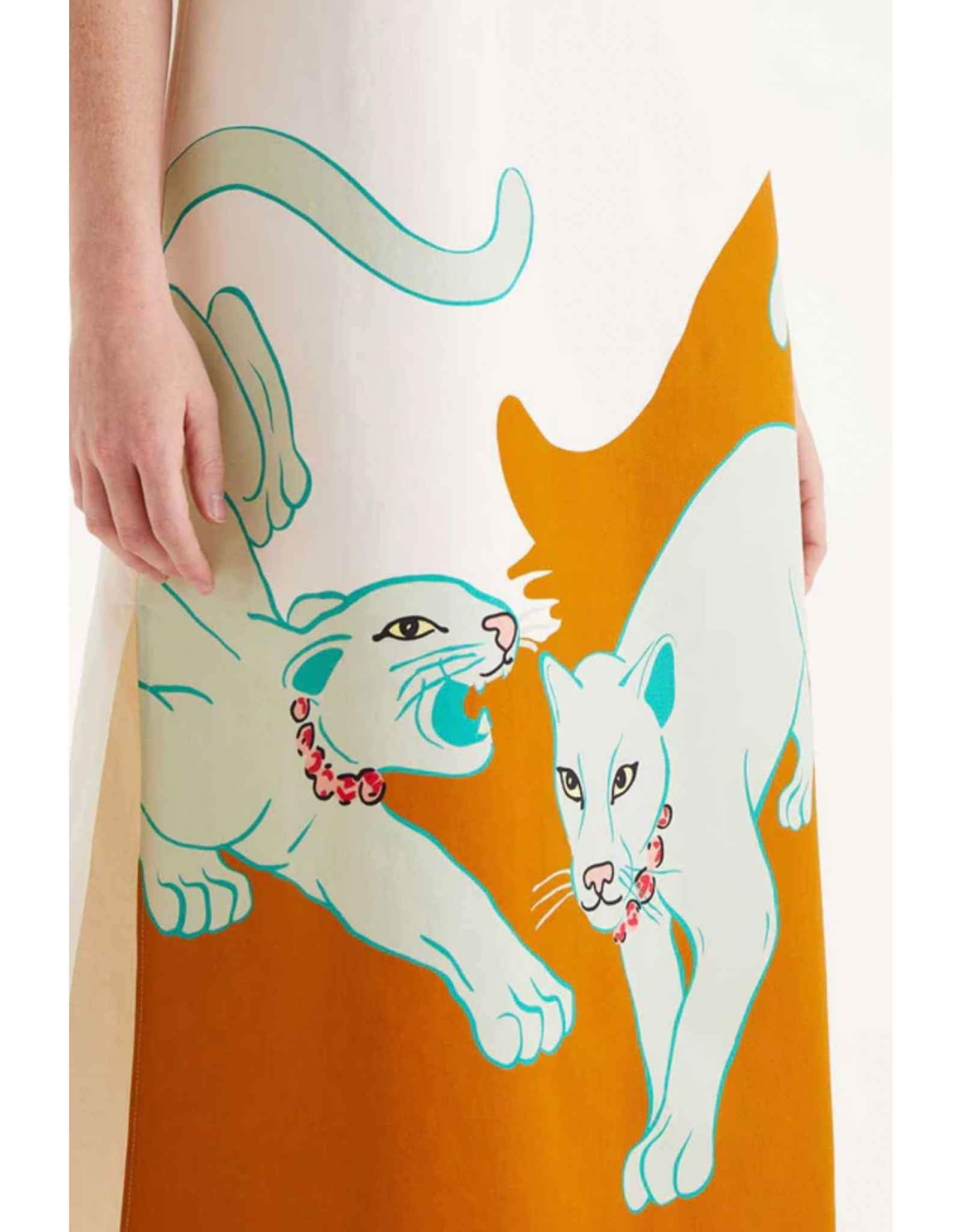 Compania Fantastica Compania Fantastica -  Jaguar Print Midi Dress