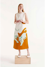 Compania Fantastica Compania Fantastica -  Jaguar Print Midi Dress