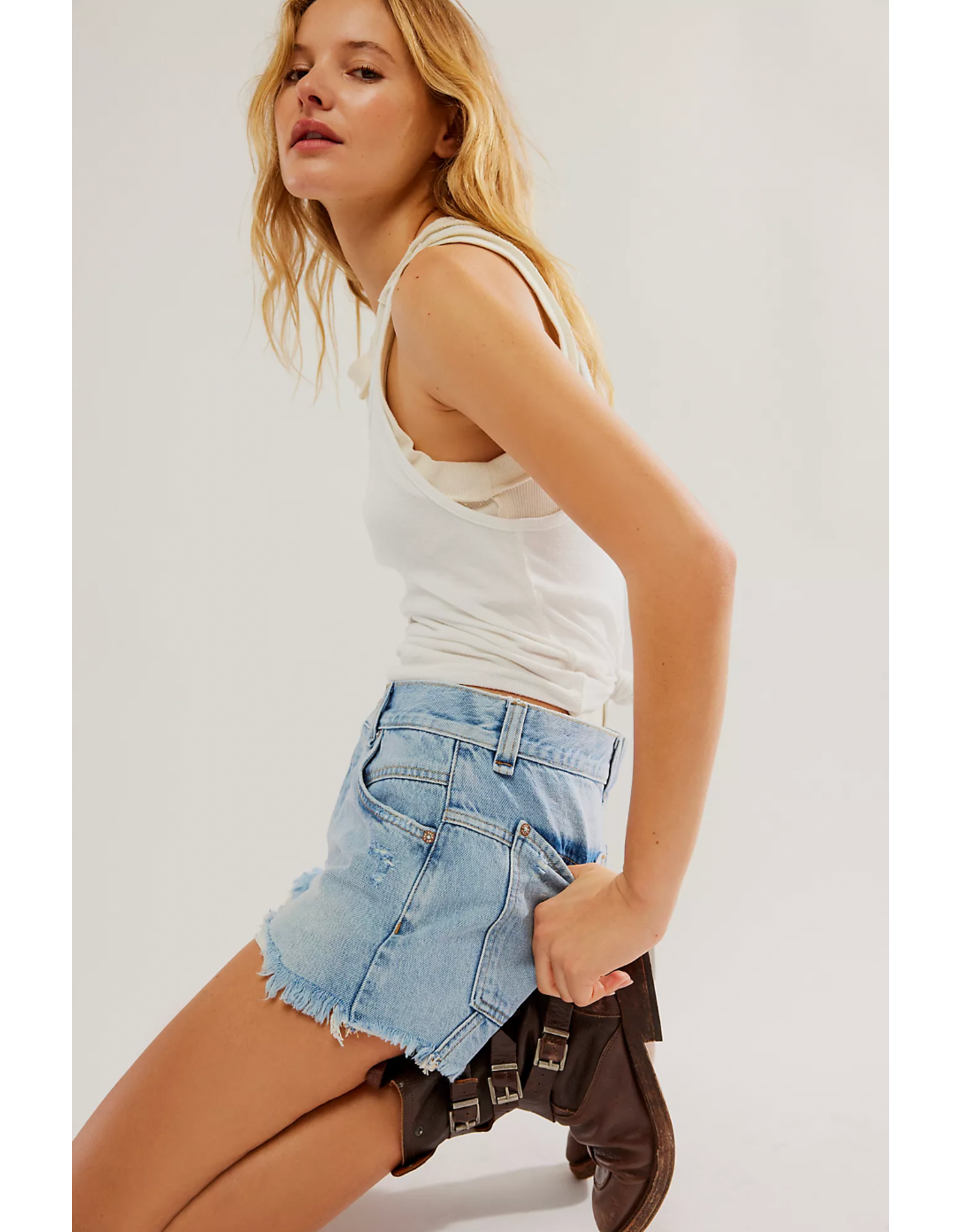 Free people Free People - Now or Never Denim Shorts (Moon Child)