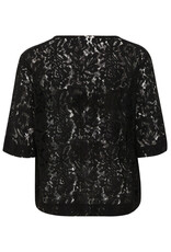 Kaffe Kaffe - Nomi Bow Blouse (Black Deep)