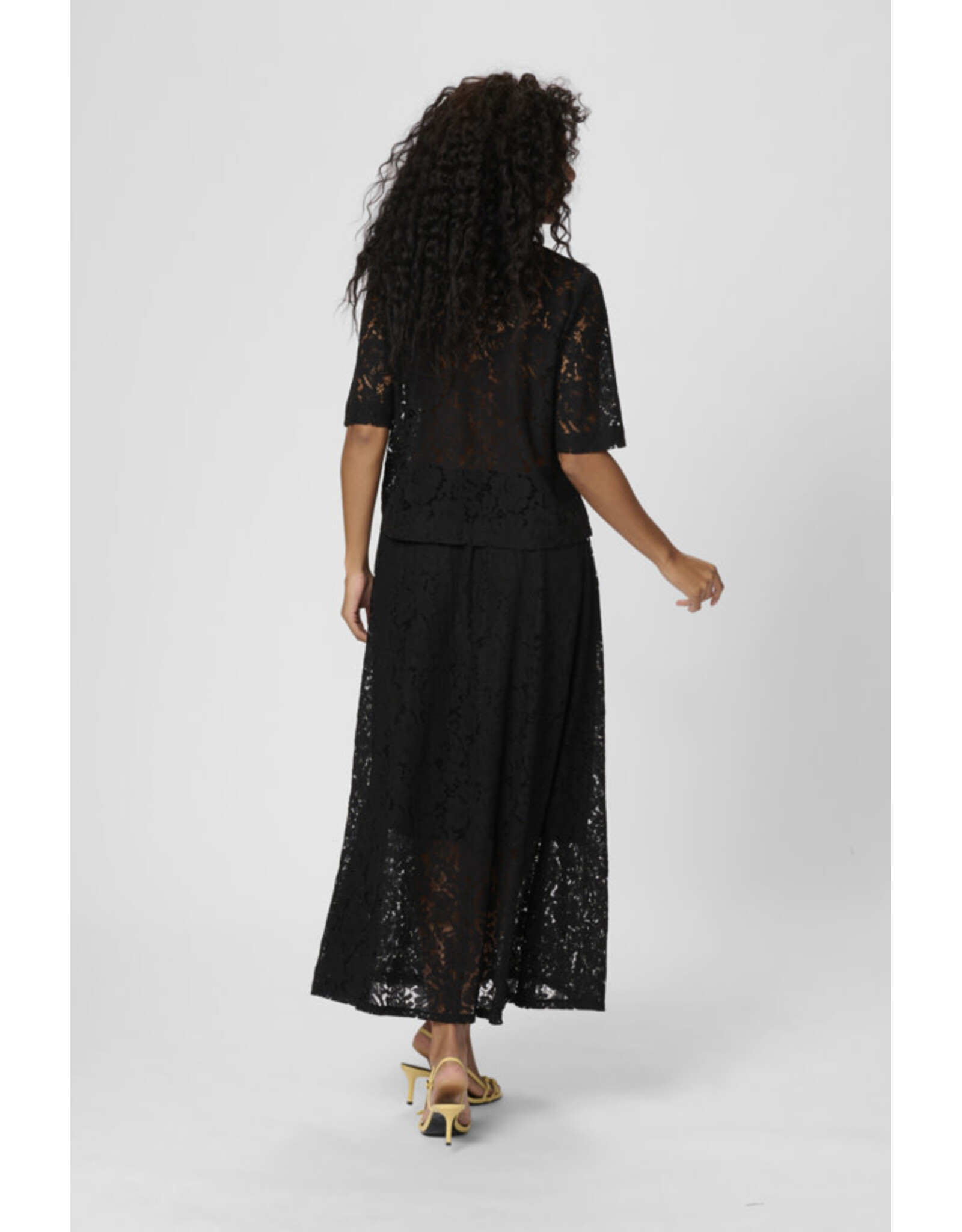 Kaffe Kaffe - Nomi Bow Blouse (Black Deep)