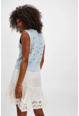 Free people Free People - Plumeria Floral V Neck Vest (Bluegrass)