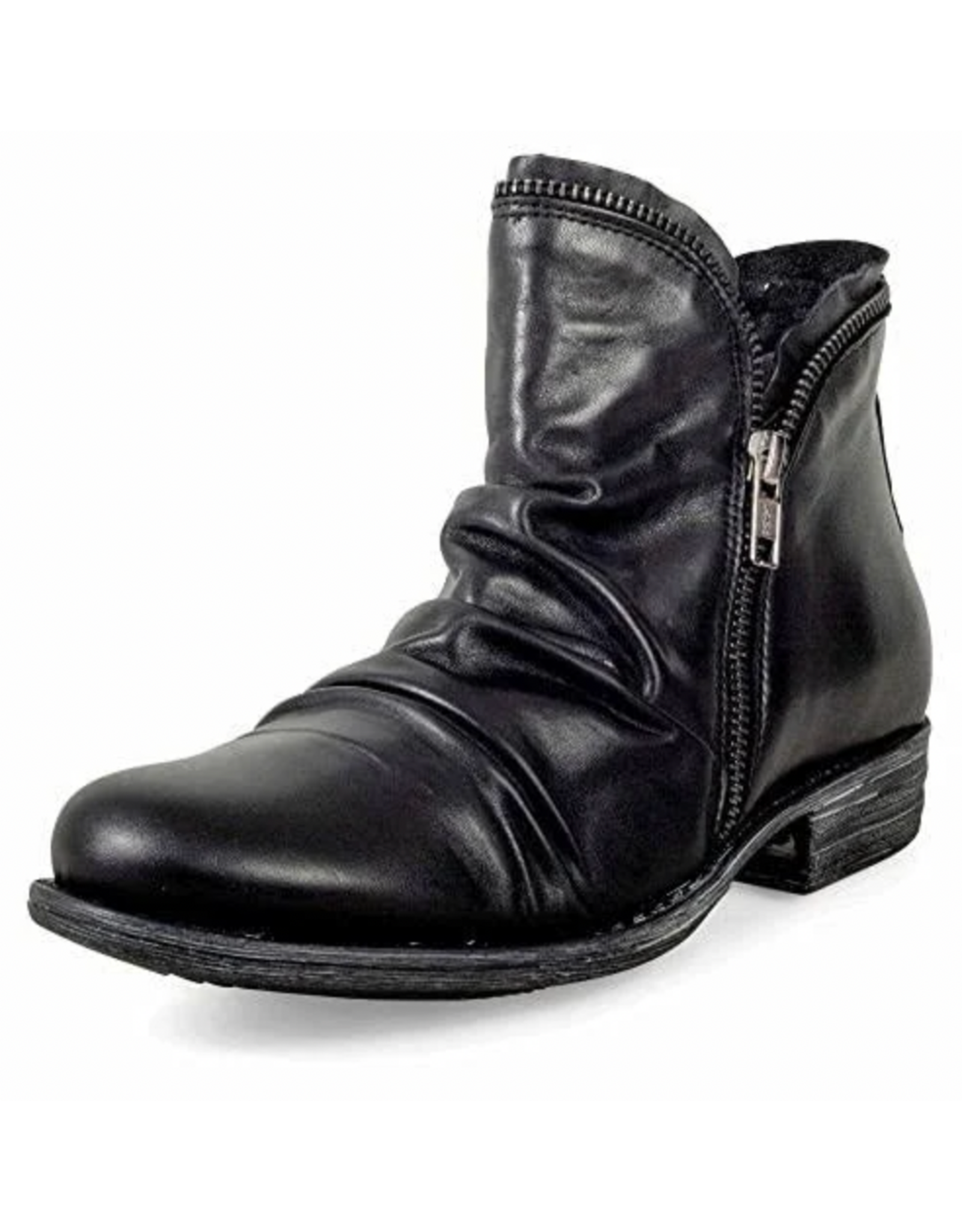 Miz Mooz Miz Mooz - Luna Ruched Ankle Boot (Black)