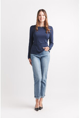 Papillon Papillon - Bamboo Stretch Long Sleeve top (Navy)