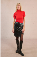 Molly Bracken Molly Bracken - Short Sleeve Turtleneck Sweater (Red)