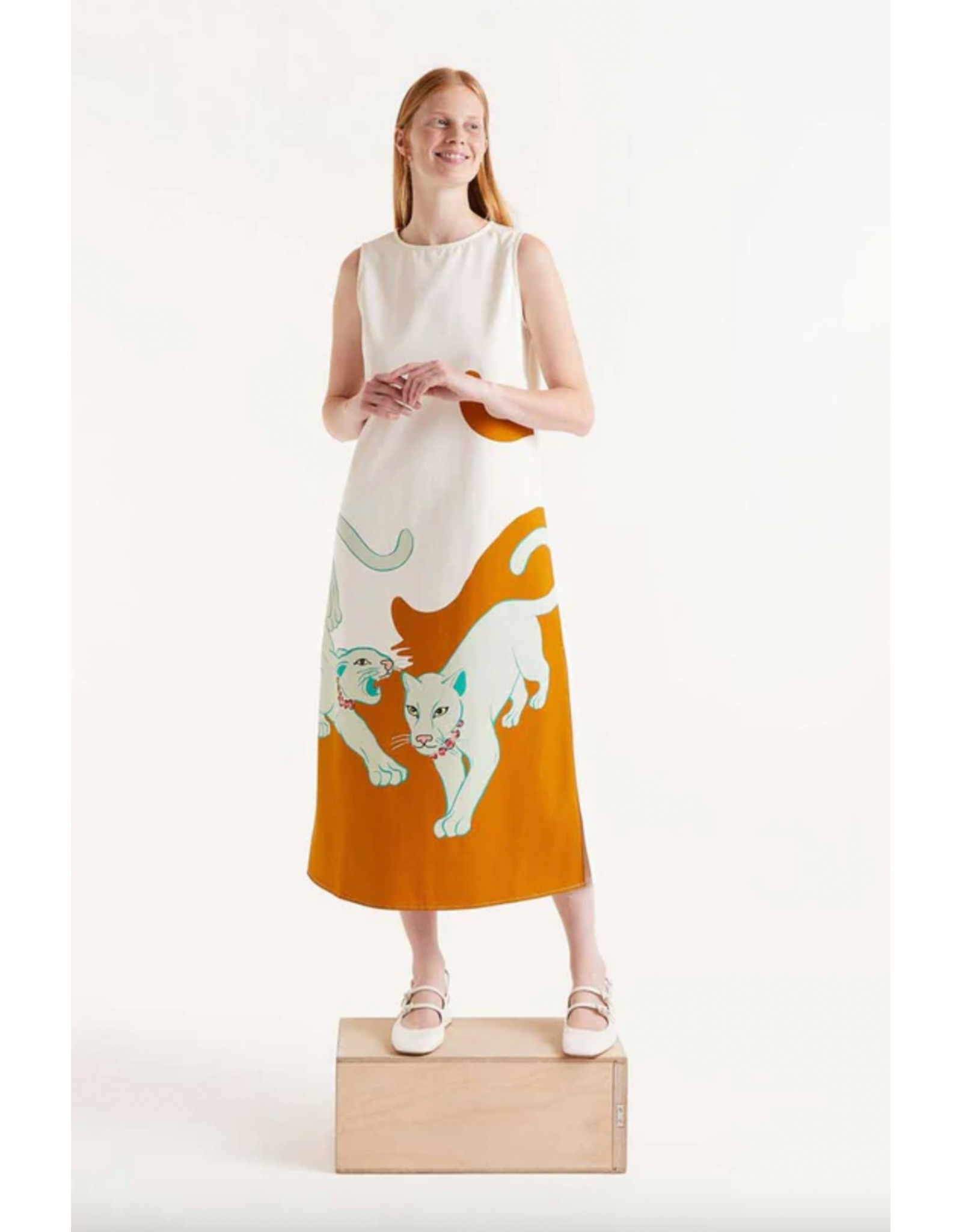 Compania Fantastica Compania Fantastica -  Jaguar Print Midi Dress