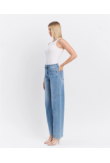 VERVET VERVET - Super High Rise Full Length Wide Barrel Jeans (All Blues)