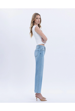 VERVET VERVET - High Rise Ankle Studded Slim Wide Jeans (Honourable)
