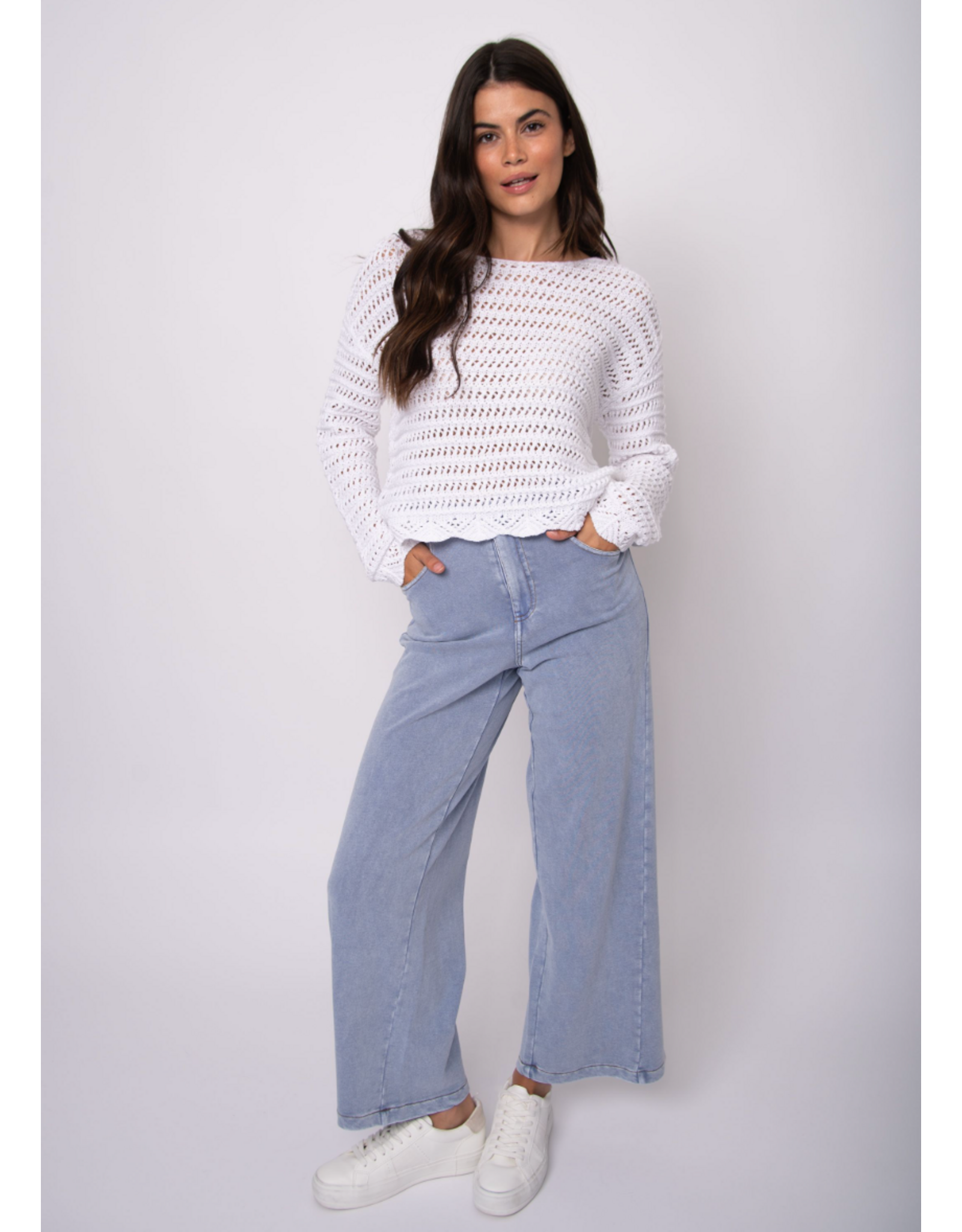 RD Style RD Style - Jen Denim Look French Terry Pant (Ash Blue)