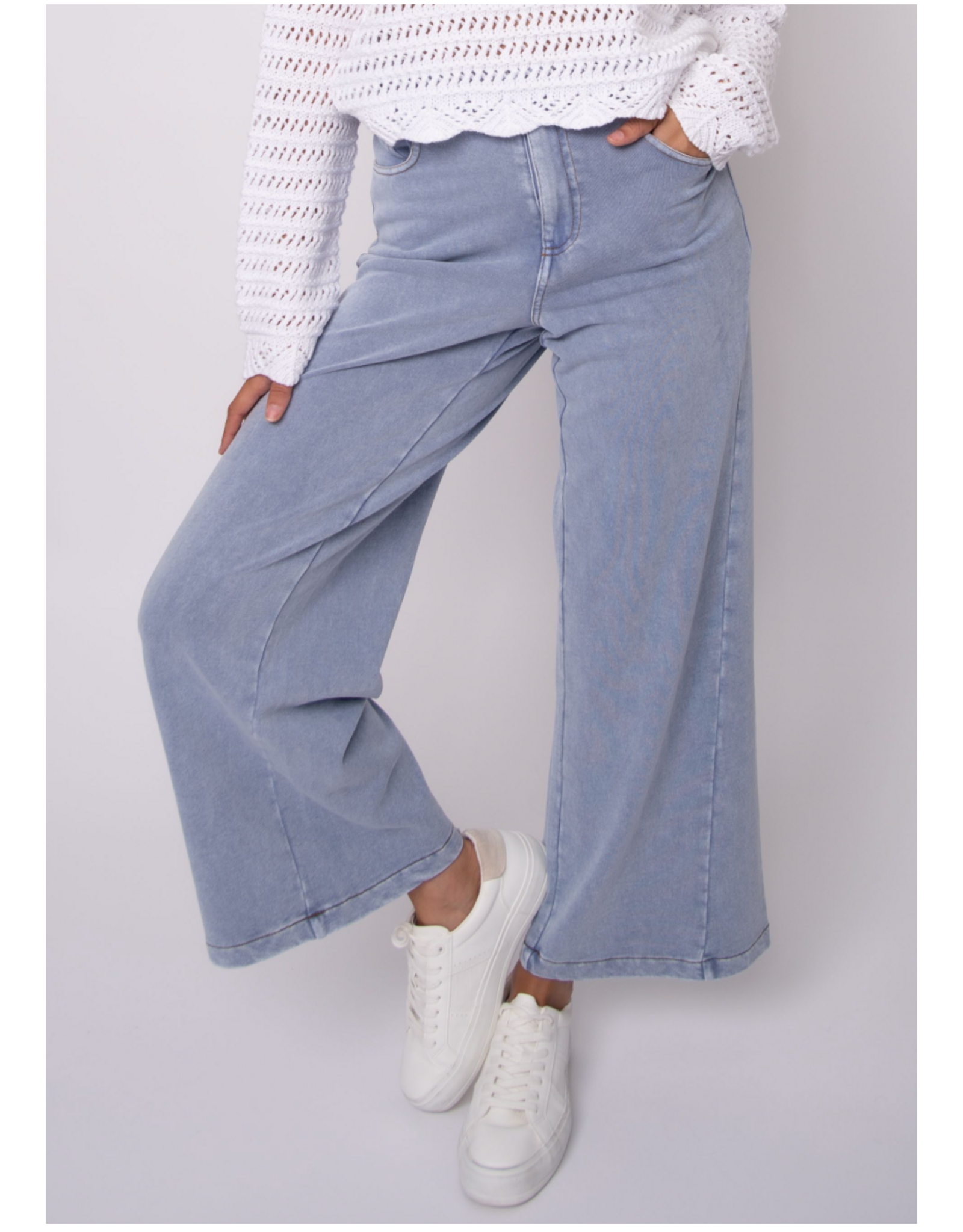 RD Style RD Style - Jen Denim Look French Terry Pant (Ash Blue)