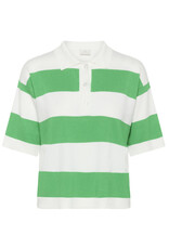 Kaffe Kaffe - Lizza Polo Knit (Bright Green / Chai)