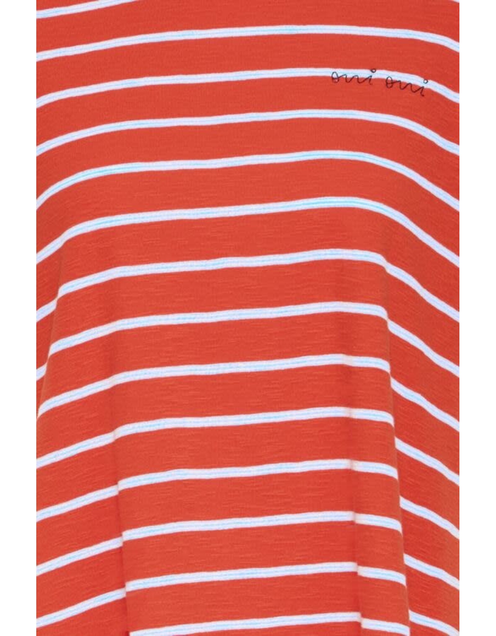 ICHI ICHI - Nova Striped Tee (Fiery Red)