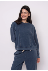 RD Style RD Style - Kacey  Denim Look French Terry Pullover (Denim Blue)