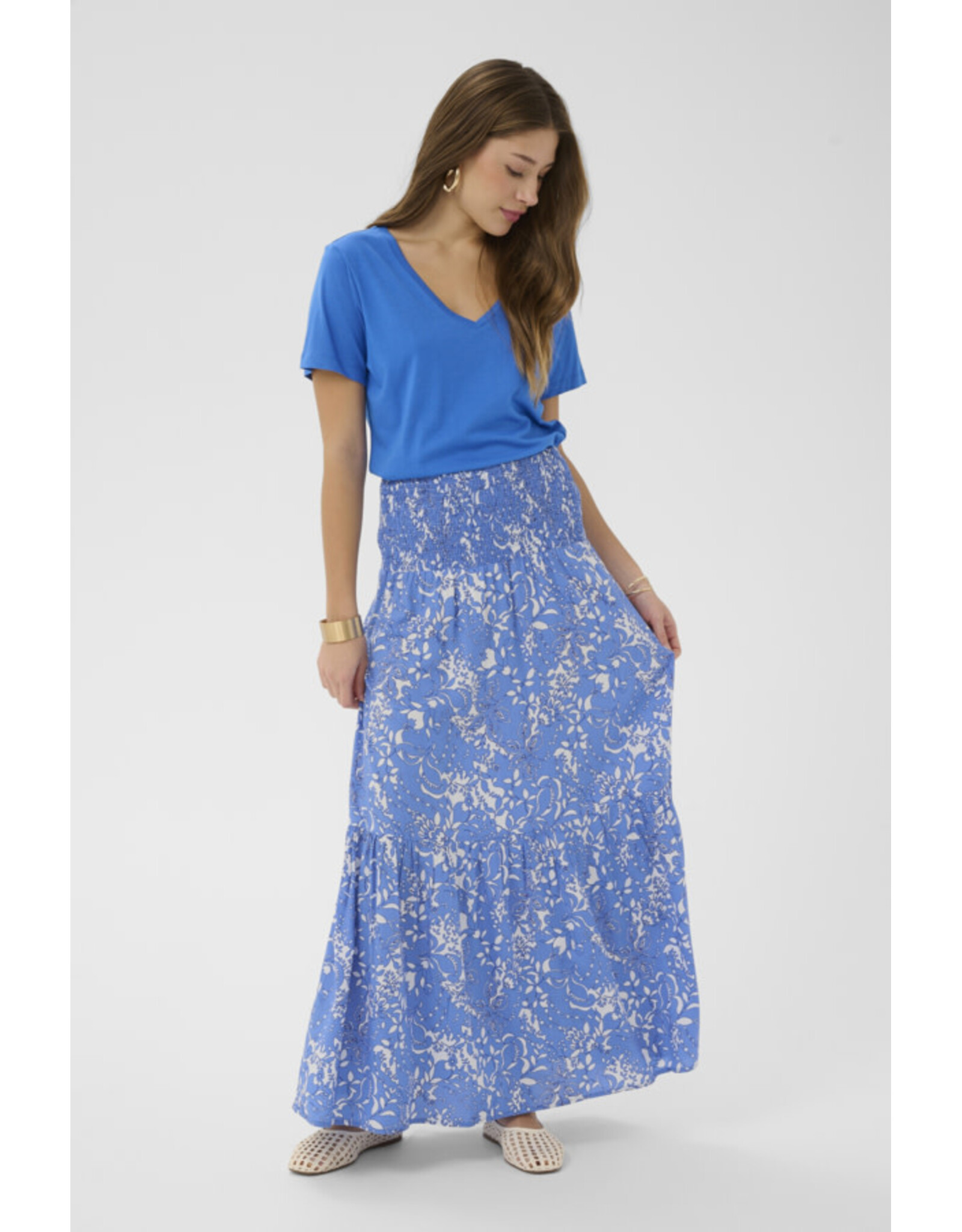 Cream Cream - Tiah Skirt (Blue Toile)