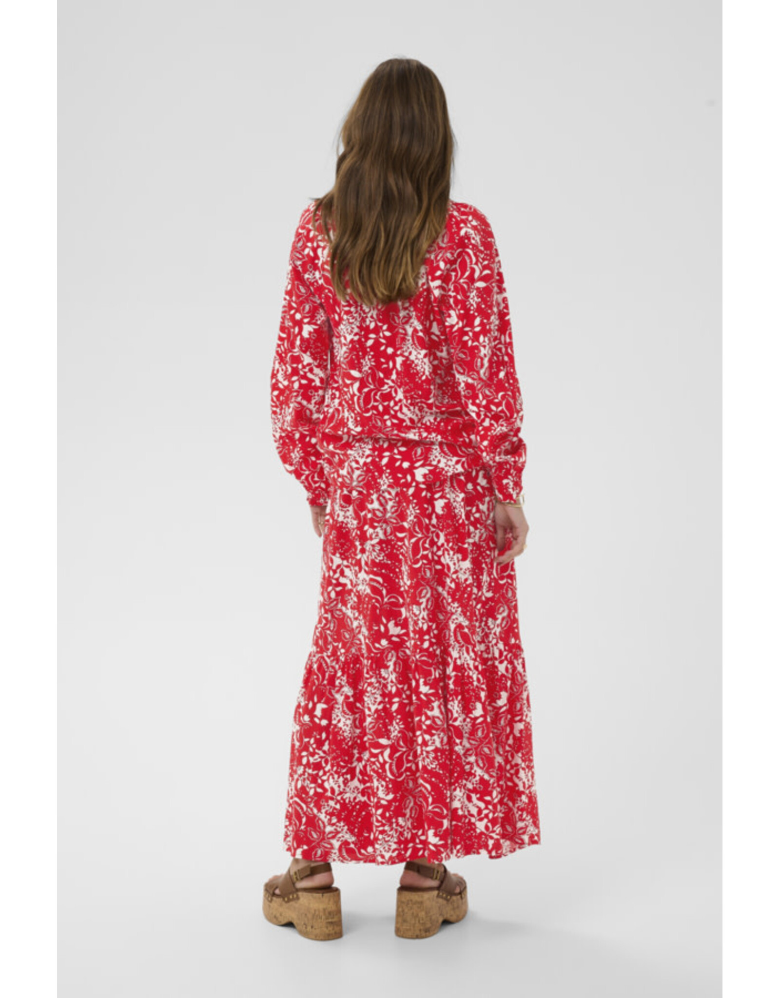 Cream Cream - Tiah Skirt (Risk Red Toile)