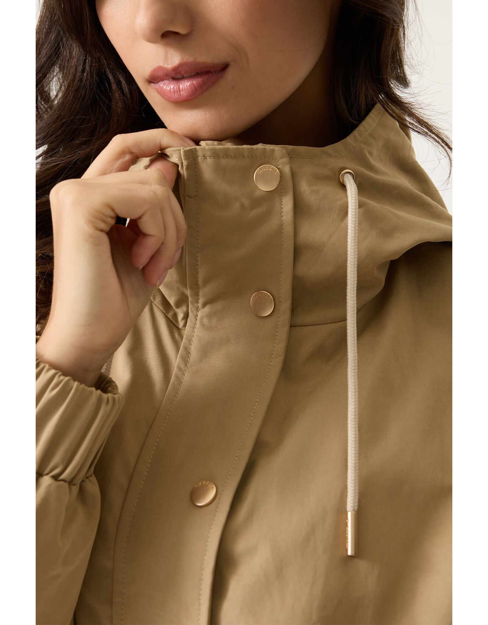 Garcia Garcia - Funnel Neck Coat (Tan)