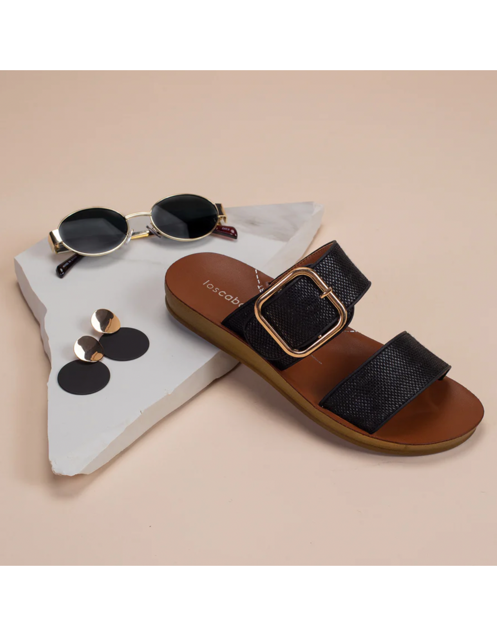 Los Cabos Los Cabos - Doti (Black Raffia)
