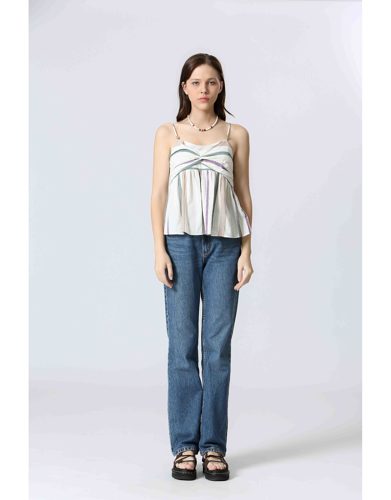 Korner Korner - Spaghetti Strap Tank (Cream)