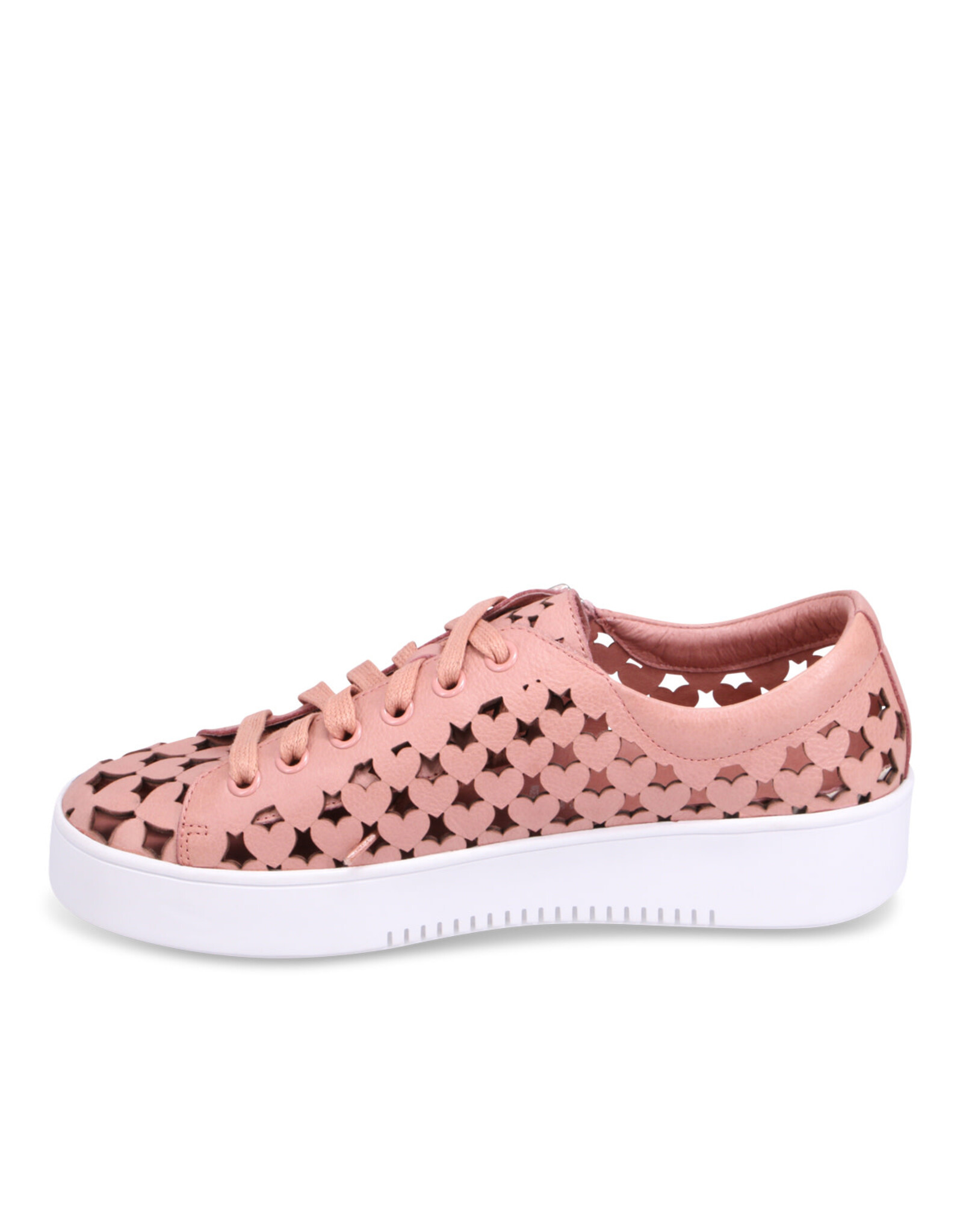 Django and Juliette Django & Juliette - Lethah Platform Sneaker (Dark Rose Tumble Leather - White Sole)