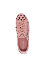 Django and Juliette Django & Juliette - Lethah Platform Sneaker (Dark Rose Tumble Leather - White Sole)