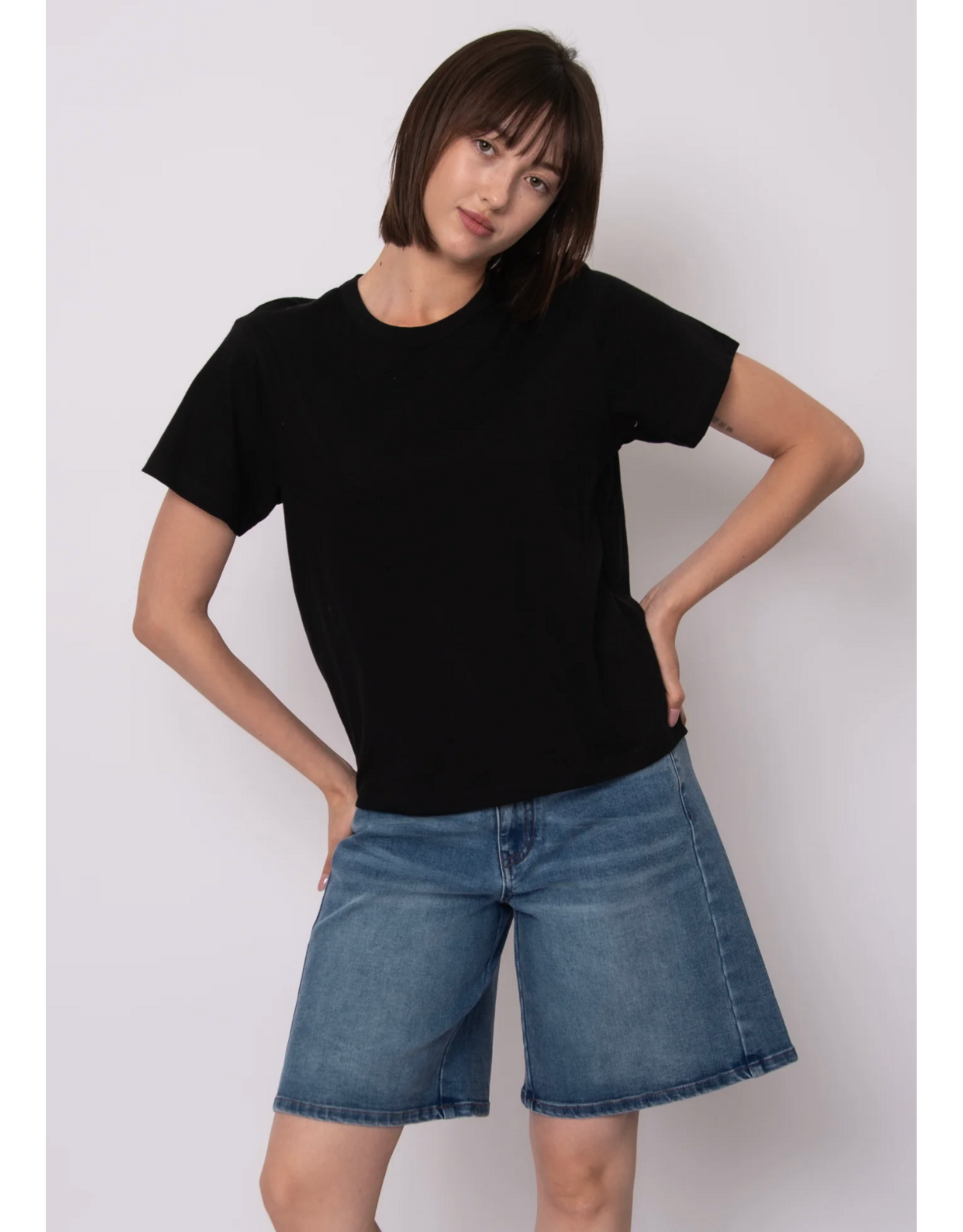 RD Style RD Style - Zaya Short Sleeve Crewneck Top (Black)