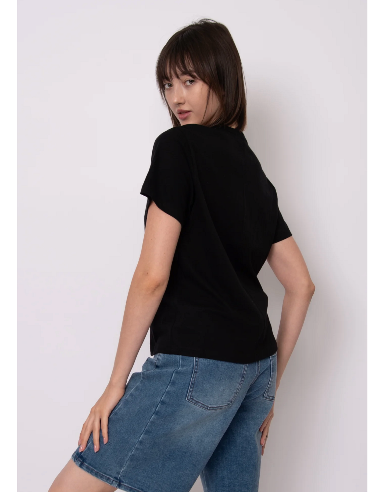 RD Style RD Style - Zaya Short Sleeve Crewneck Top (Black)