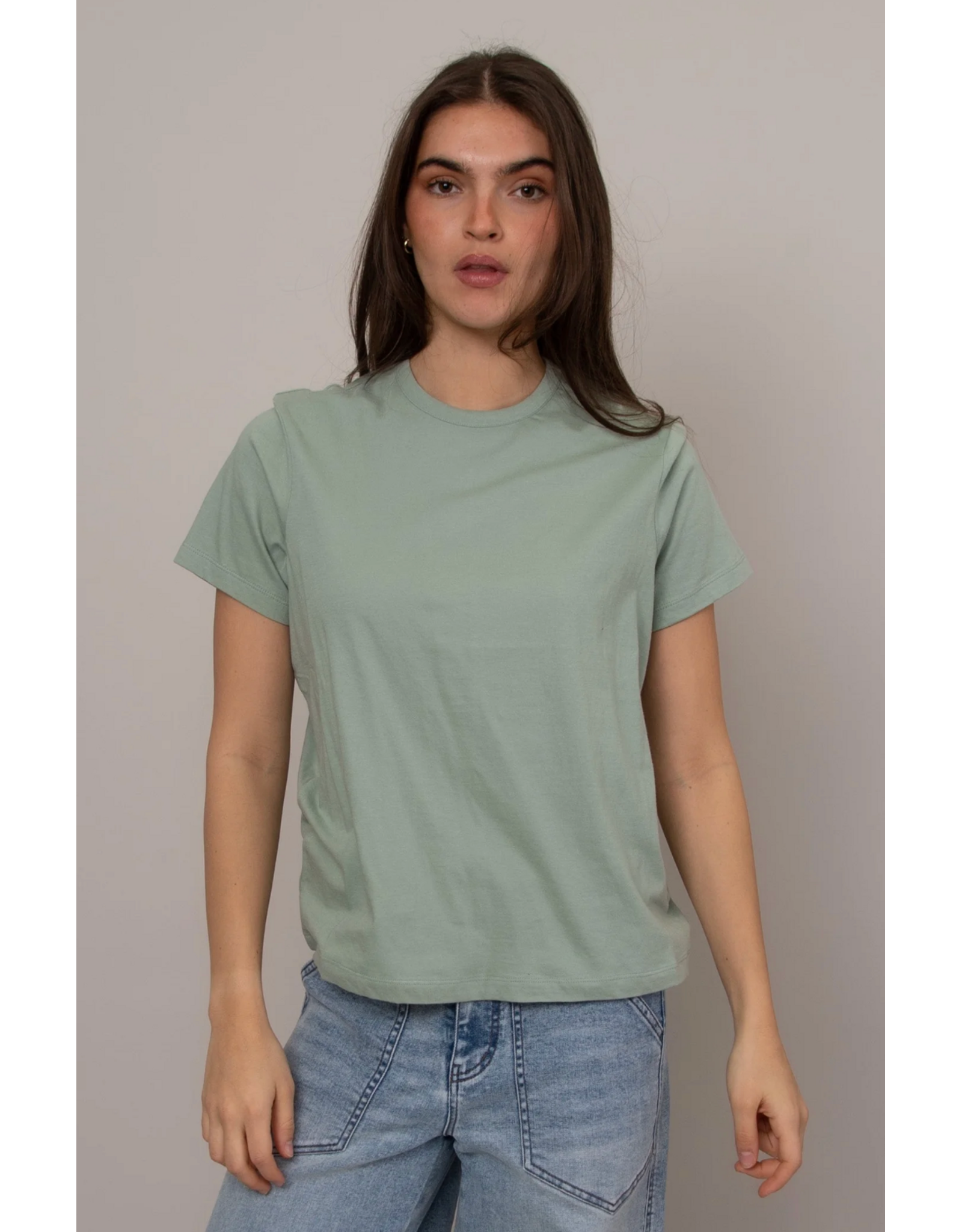 RD Style RD Style - Zaya Short Sleeve Crewneck Top (Ivy Green)