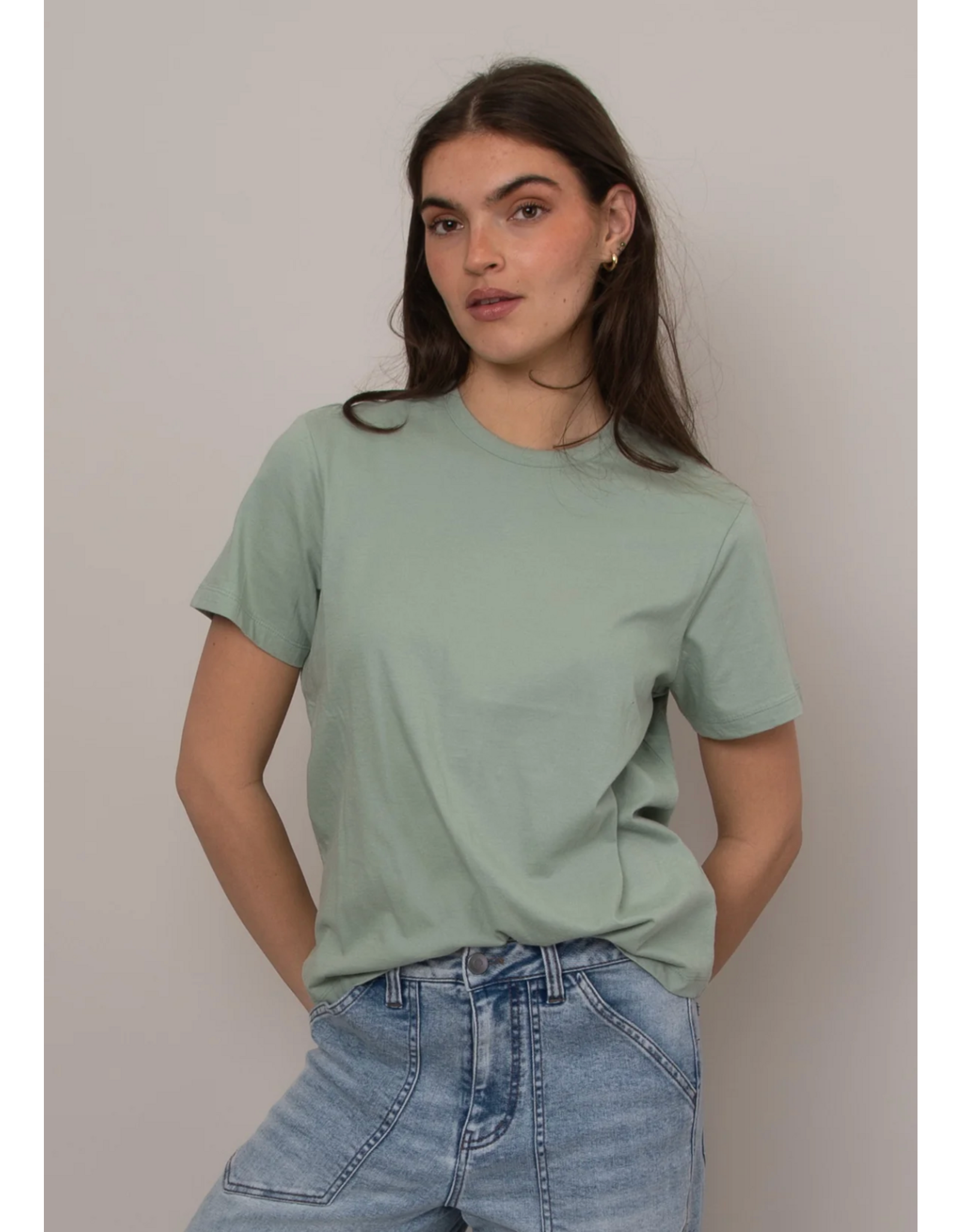 RD Style RD Style - Zaya Short Sleeve Crewneck Top (Ivy Green)