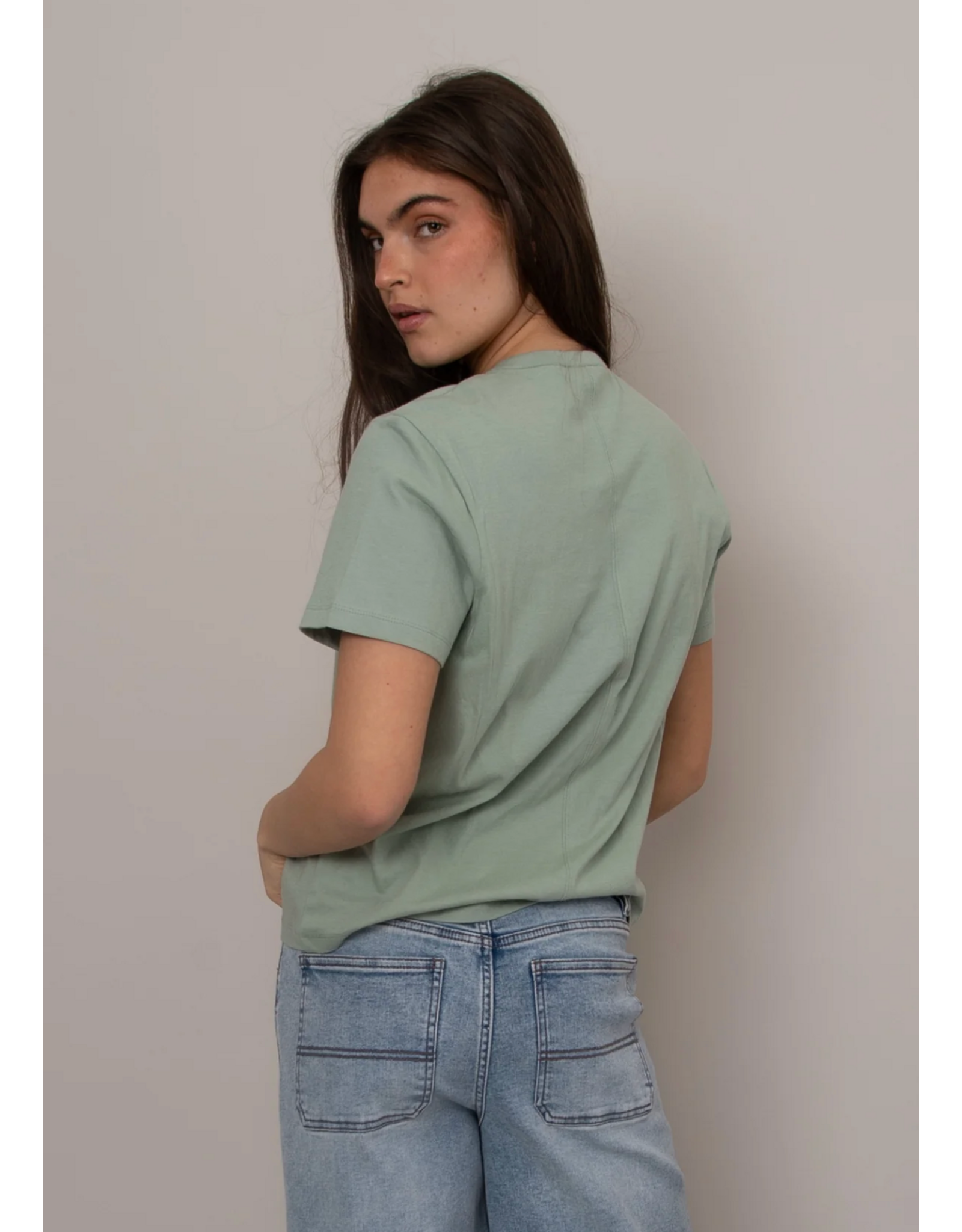 RD Style RD Style - Zaya Short Sleeve Crewneck Top (Ivy Green)