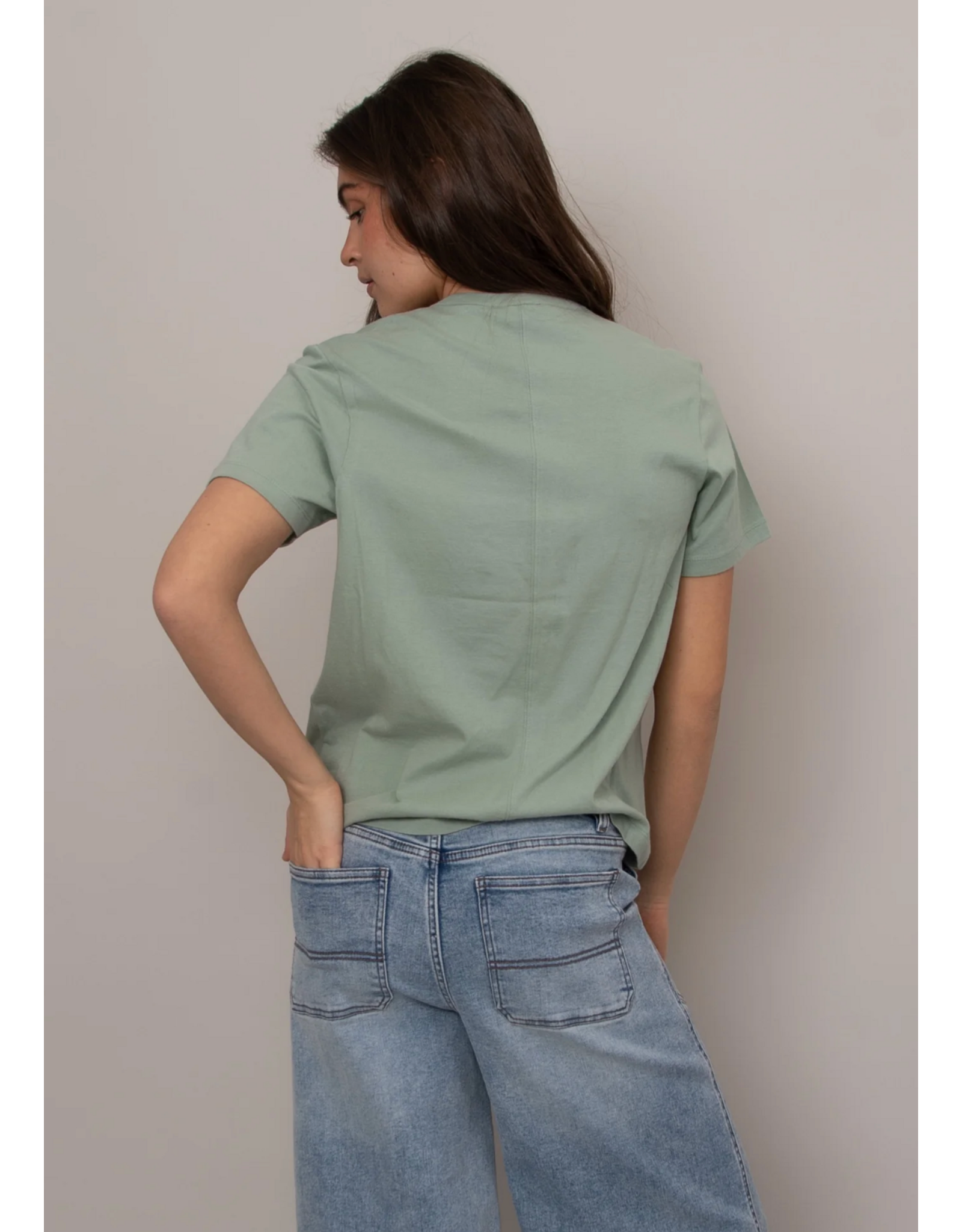 RD Style RD Style - Zaya Short Sleeve Crewneck Top (Ivy Green)
