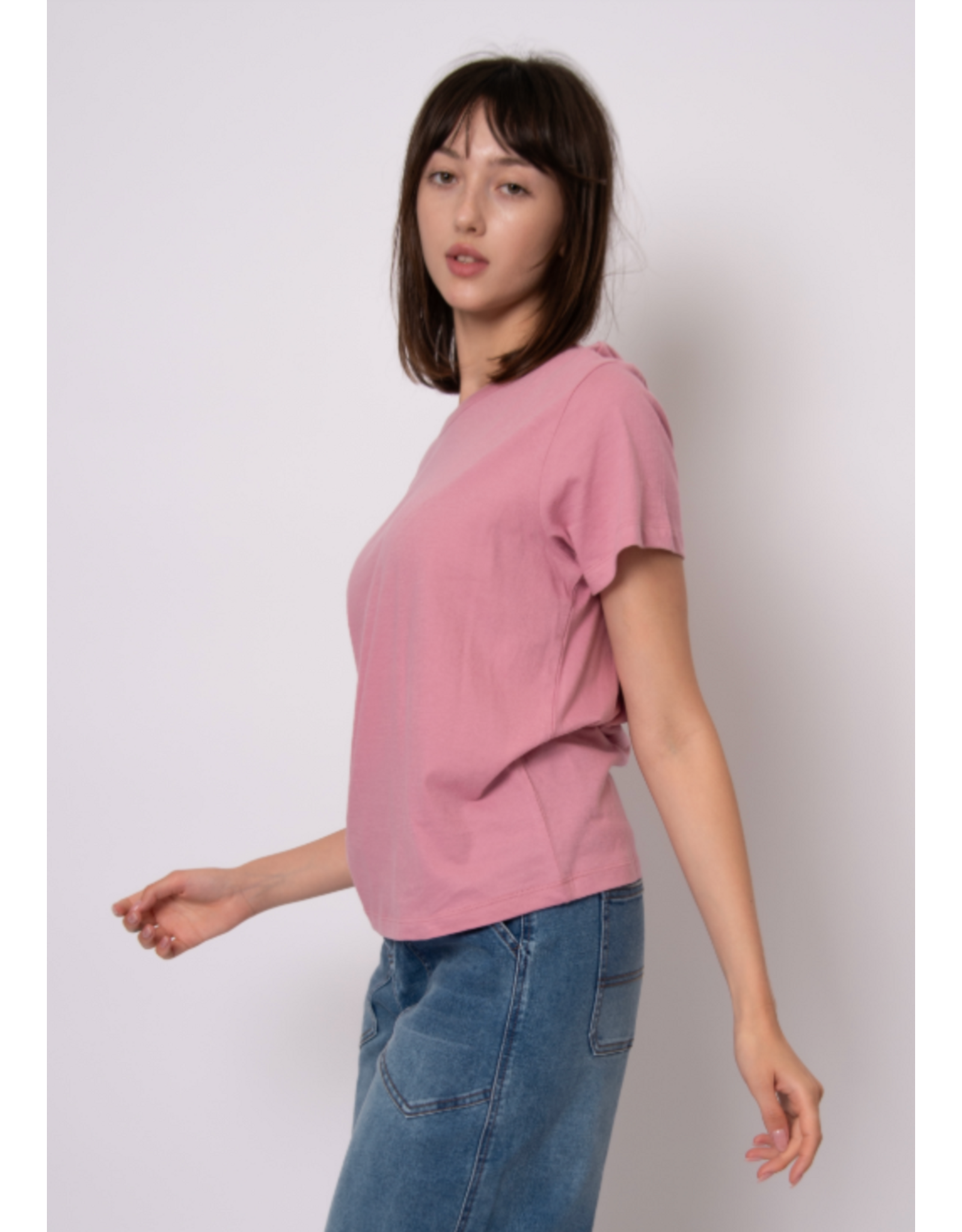 RD Style RD Style - Zaya Short Sleeve Crewneck Top (Petal Pink)