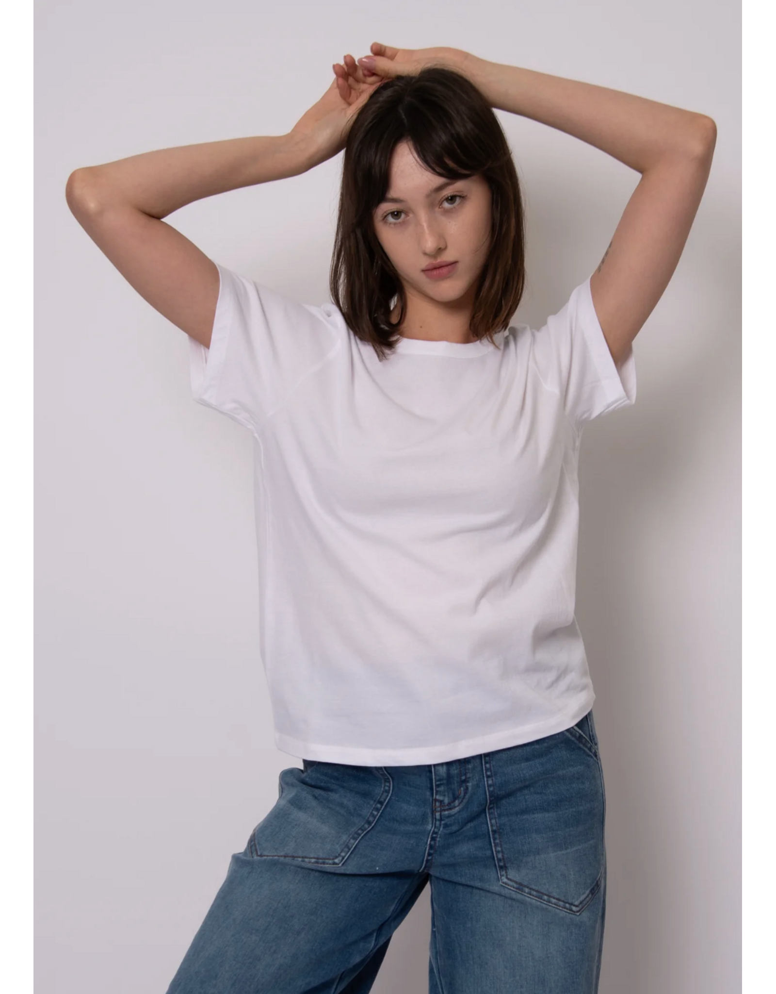 RD Style RD Style - Zaya Short Sleeve Crewneck Top (White)
