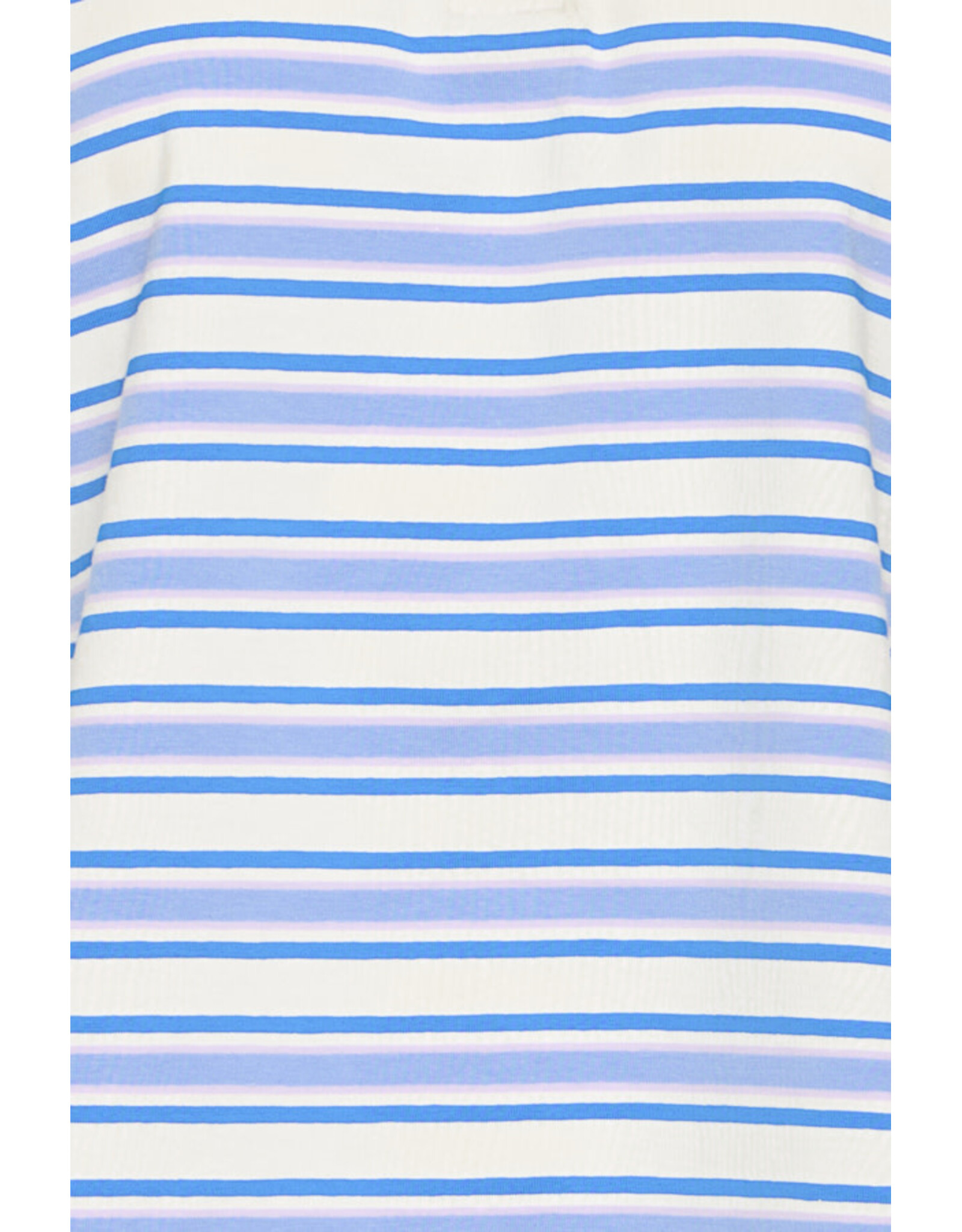 ICHI ICHI - Mira Striped Polo Shirt (Blue)