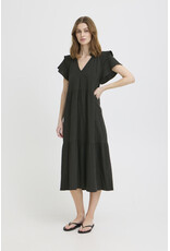 ICHI ICHI - Lifana Ruffle Sleeve Dress (Black)