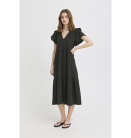 ICHI ICHI - Lifana Ruffle Sleeve Dress (Black)