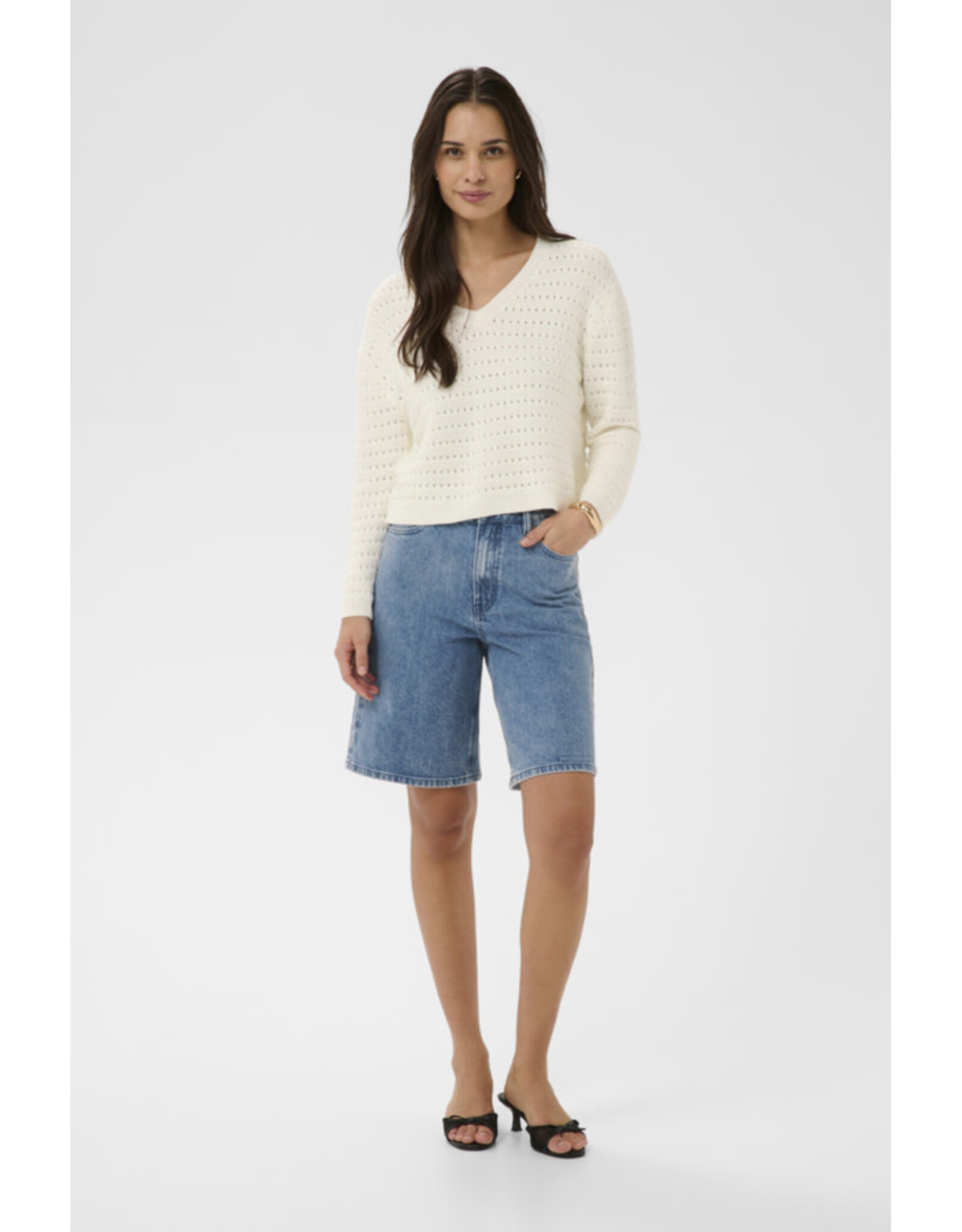 Kaffe Kaffe - Vallis Denim Shorts (Blue Wash Denim)