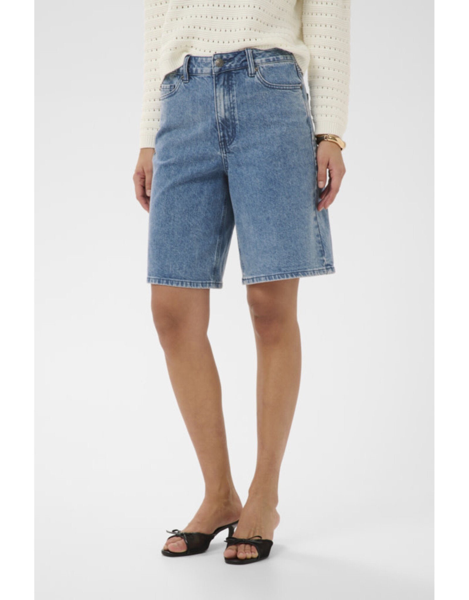 Kaffe Kaffe - Vallis Denim Shorts (Blue Wash Denim)