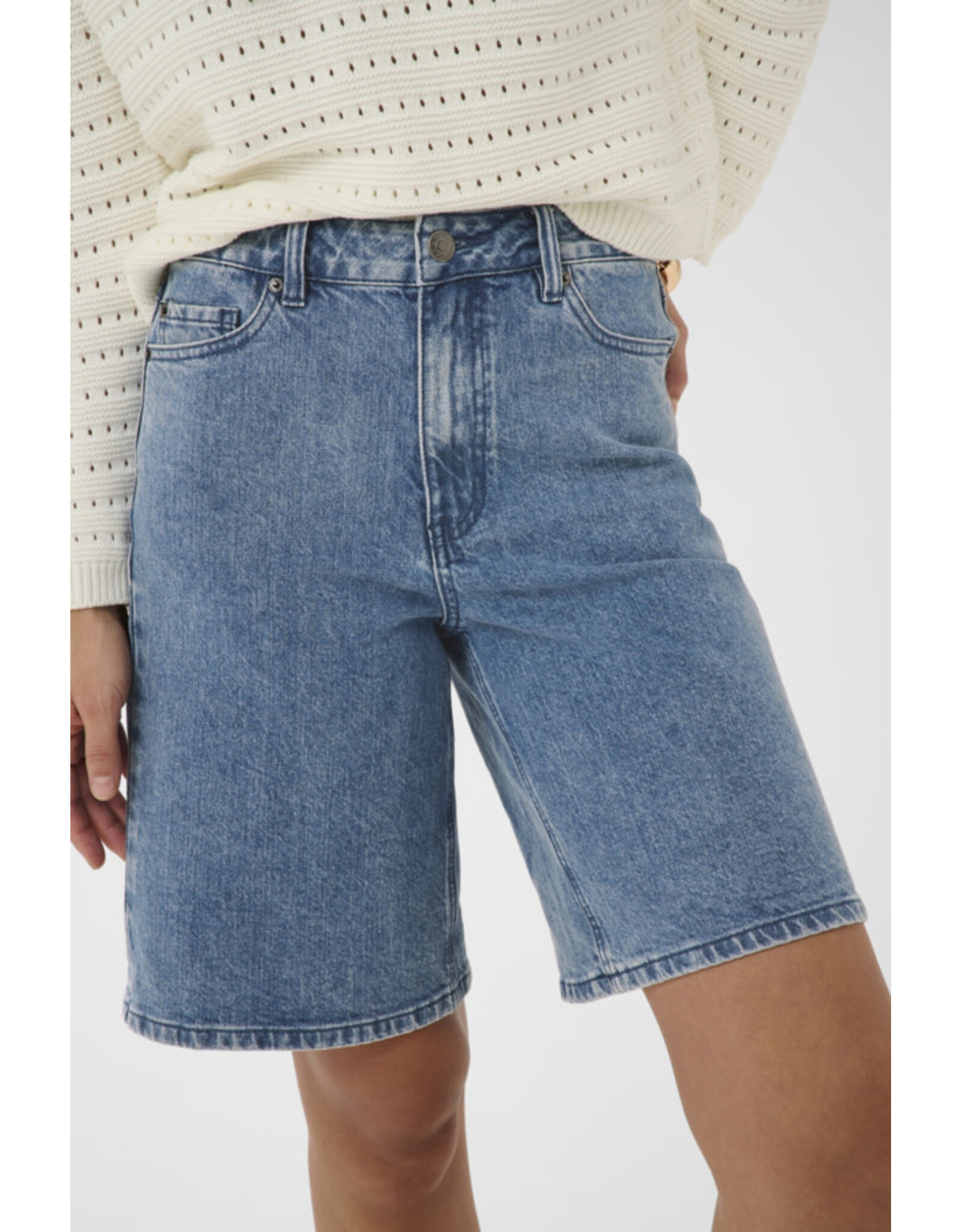 Kaffe Kaffe - Vallis Denim Shorts (Blue Wash Denim)