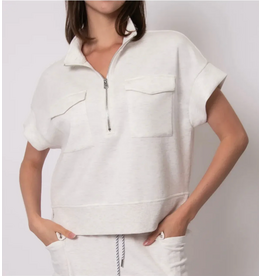 RD Style RD Style - Dua Signature Soft Knit Half Zip Top (Ivory)