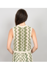 RD Style RD Style - Sleeveless Cardigan (Natural Green)