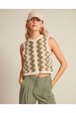 RD Style RD Style - Sleeveless Cardigan (Natural Green)