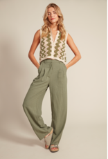 RD Style RD Style - Sleeveless Cardigan (Natural Green)