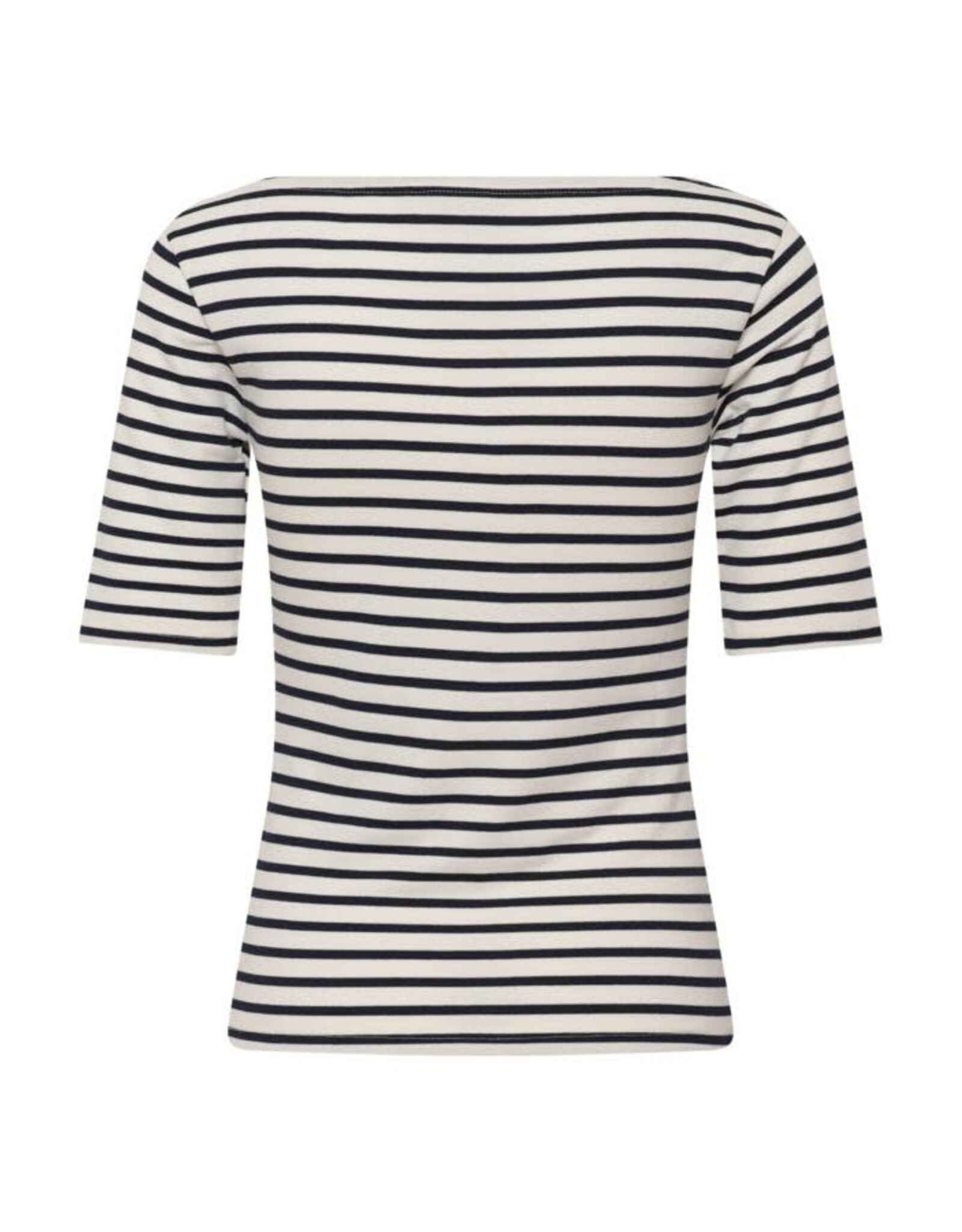 Kaffe Kaffe - Liddy Striped Short Sleeve Top (Chalk / Midnight)